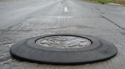 Manhole Safety Ramp in Street