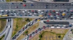 Aerial Top View Of Road Junction From Above Automobile Traffic And Jam Of Cars Transportation Concept Jaysi 62bf15284ce40