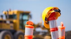 Hard Hat On Road Highway Construction Pylon Jarek2313