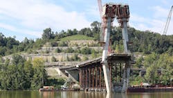 The Ironton-Russell Bridge replacement marks the highest span in Ohio.