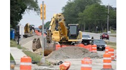 Construction on Washington Road west of 39th Avenue